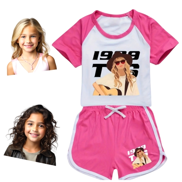 Taylor Swift 1989 Top and Shorts Set For Ages 11-12 Years Old - Picture 5 of 17